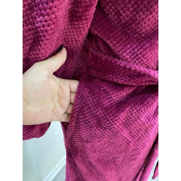 Charter Club Intimates Raspberry Long Robe Cozy Comfy Super Soft Size L - Picture 5 of 10